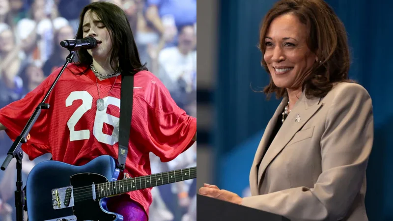 Billie Eilish pauses concert to urge support for Kamala Harris in US Election 2024
