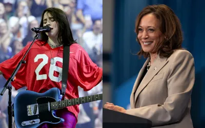 Billie Eilish pauses concert to urge support for Kamala Harris in US Election 2024