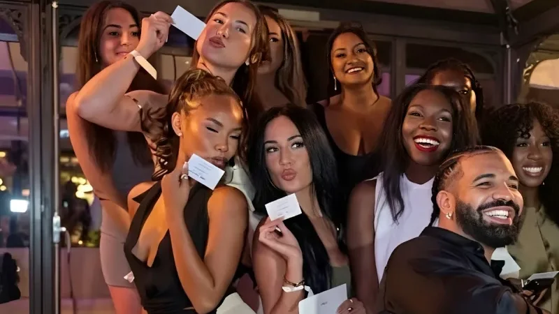 Drake wows Toronto women with cash gifts at annual event