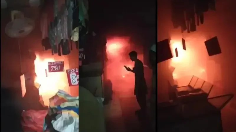 Video reveals moments of panic inside burning Gul Plaza