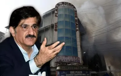 Sindh CM announces relief package for Gul Plaza fire victims