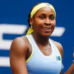 Coco Gauff fights back from set down to reach last 16