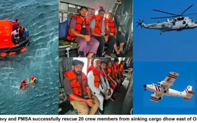 Pakistan Navy conducts successful rescue of 20 sailors from sinking vessel