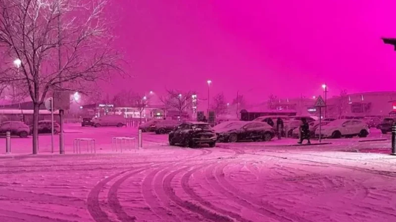 Pink sky