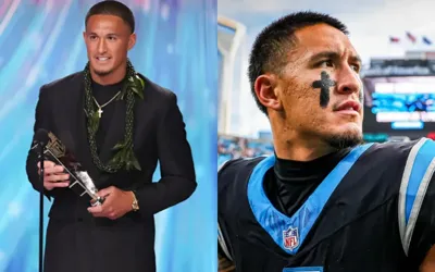 2026 NFL Honours: Tetairoa McMillan wins offensive Rookie of the Year