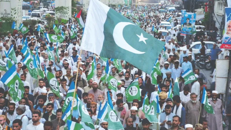 JI leader raises power, tax, agriculture issues at Peshawar sit-in - Abdul Wasey, Jamaat-e-Islami, Jamaat-e-Islami protest
