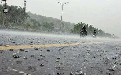 Rain, hailstorm and strong winds lash multiple areas of Karachi