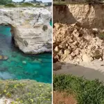 Lovers Arch in Italy collapses during stormy weather on valentine’s day