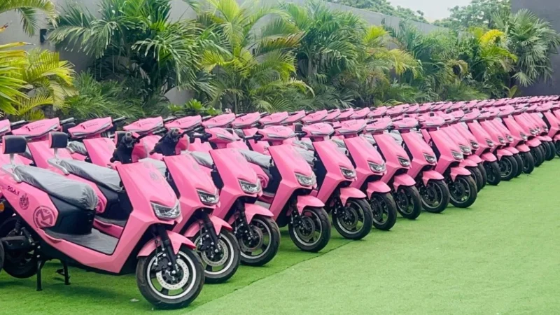 pink electric scooters