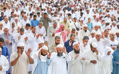 Eid-ul-Fitr is being celebrated today with religious devotion in Saudi Arabia