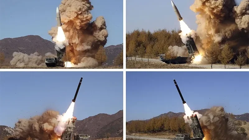 North Korea launches barrage of missiles after Trump cuts US-South Korea exercises - North Korea, US-South Korea exercises