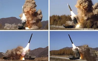North Korea launches barrage of missiles after Trump cuts US-South Korea exercises