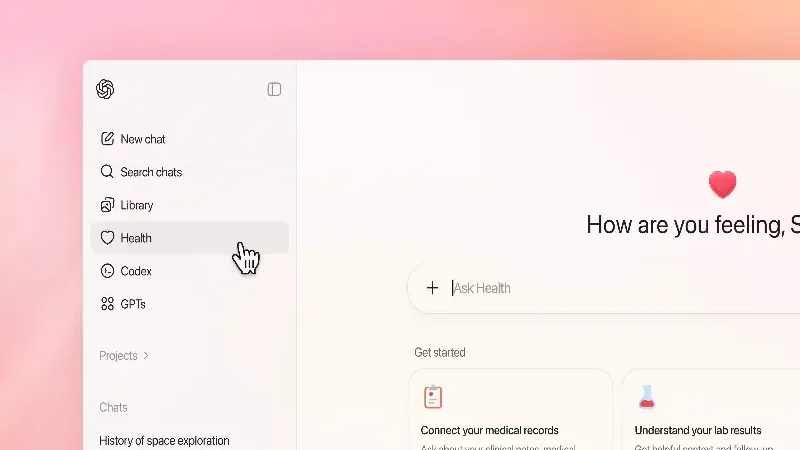 OpenAI introduces health section to ChatGPT