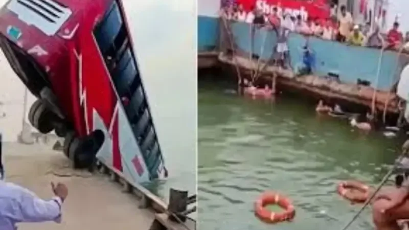 Bus falls into river while boarding ferry in Bangladesh, leaving 24 dead