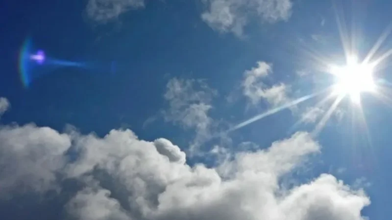 Clouds and sunshine battle