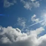 Clouds and sunshine battle for control as winds sweep across the city
