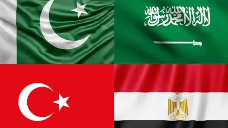 Pakistan, Saudi Arabia, Egypt and Turkey