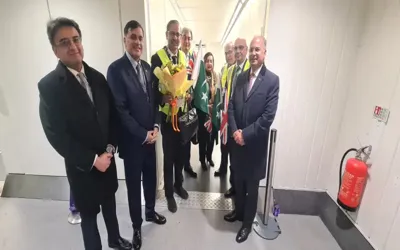 PIA direct flight to London lands at Heathrow Airport after six years
