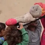 Viral video exposes Gaza children's trauma: Doll in funeral procession as war play