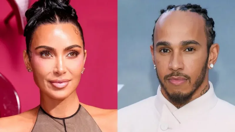Kim Kardashian and Lewis Hamilton