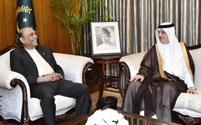 President Zardari hails Al-Malki’s legacy in Pakistan, as Saudi envoy bids farewell