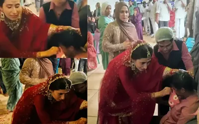 Bride turns doctor at wedding as video goes viral, wins hearts