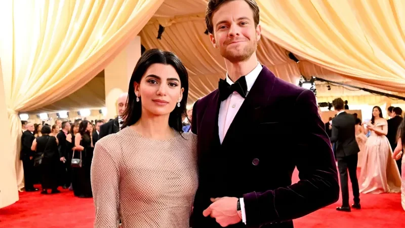 Jack Quaid and Claudia Doumit