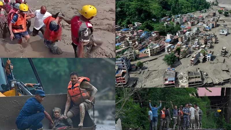 Rescuers race against time as Nepal floods leave hundreds missing