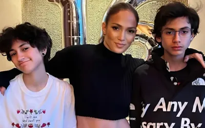 Jennifer Lopez shares rare glimpse of family life with twins