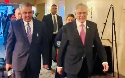 Ishaq Dar arrives in Washington for key meeting with Marco Rubio