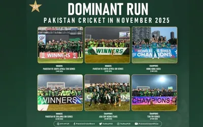 Green shirts shine, Pakistan clinches multiple titles in November