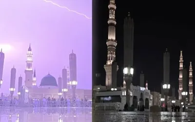 Madinah weather turns cold and picturesque after rain
