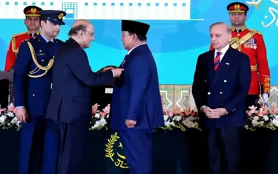 President Asif Zardari conferred Nishan-e-Pakistan on Indonesian President