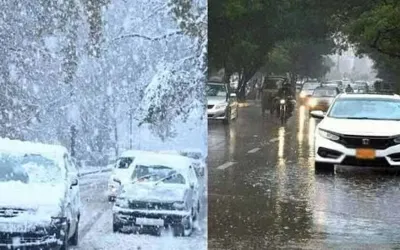 Winter storm sweeps Pakistan: snow and rain transform the landscape