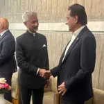 NA Speaker Ayaz Sadiq meets Indian FM Jaishankar in Dhaka