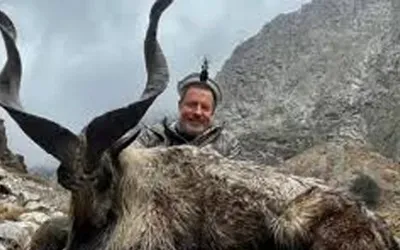 Russian hunter successfully hunts Kashmiri Markhor in Chitral