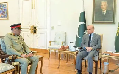 PM holds farewell meeting with Gen Sahir Shamshad Mirza