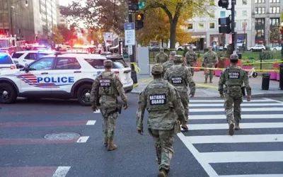 Two National Guard troops shot near White House; suspect in custody