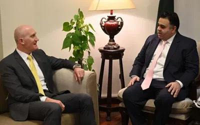 SAPM on Digital Media Fahd Haroon receives Ambassador of Lebanon