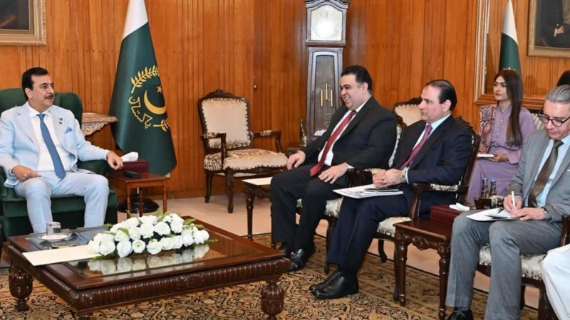Fahd Haroon and Yousuf Raza Gillani discuss Digital Media initiatives in meeting
