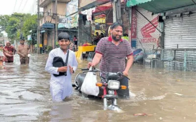 Urban flooding persists in Gujrat following heavy rainfall
