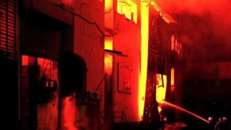 3-storey garments factory collapses after massive fire in Karachi