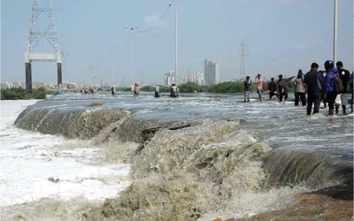 Heavy rains trigger flooding in Karachi as Thado Dam overflows