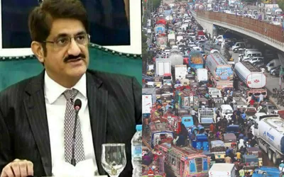 Murad Ali Shah takes notice of severe traffic jams on Korangi, Karachi roads