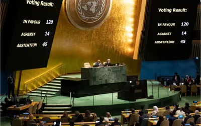 United Nations General Assembly approves resolution on two-state solution for Palestine