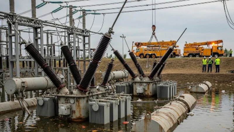 Over 300 power feeders restored in flood-hit areas