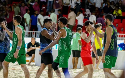 Pakistan dominates India in Commonwealth Beach Handball thriller