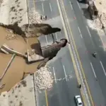 Another Section of motorway washed away near Jalalpur Pirwala