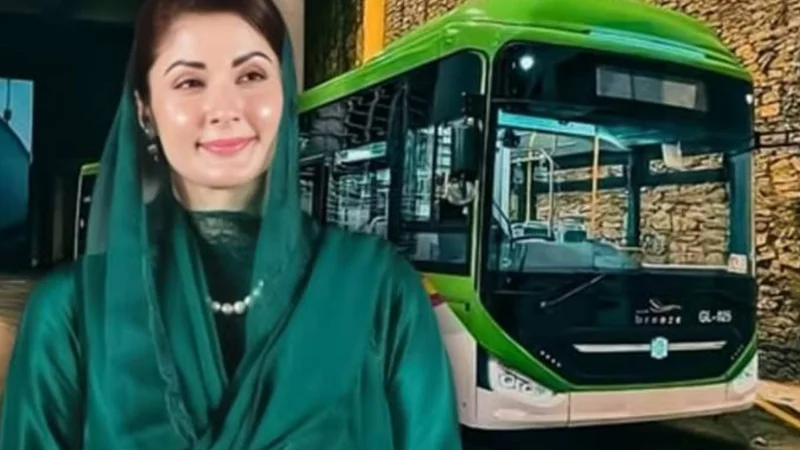 CM Maryam Nawaz launches electric bus service in Sahiwal