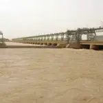 Rising Indus flow submerges villages near Kotri Barrage